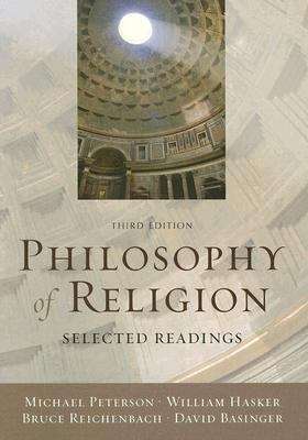Book cover of Philosophy of Religion: Selected Readings