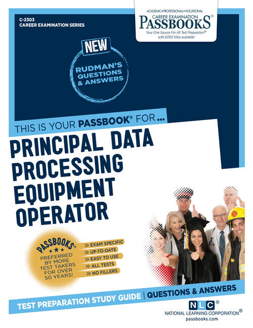 Book cover of Principal Data Processing Equipment Operator: Passbooks Study Guide (Career Examination Series)