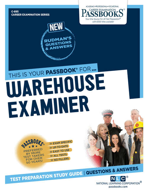 Book cover of Warehouse Examiner: Passbooks Study Guide (Career Examination Series)