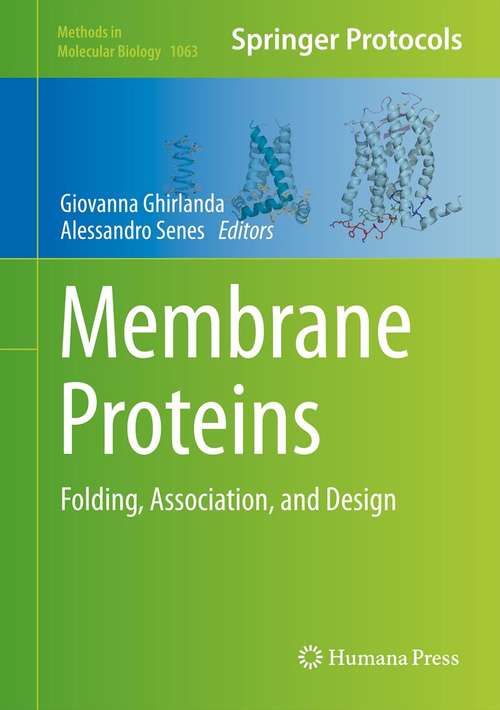 Book cover of Membrane Proteins: Folding, Association, and Design