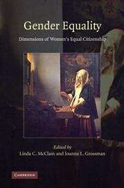Book cover of Gender Equality: Dimensions of Women's Equal Citizenship