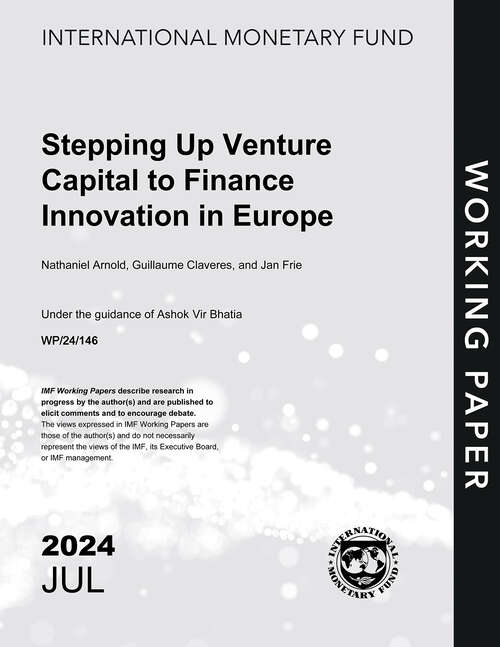 Book cover of Stepping Up Venture Capital to Finance Innovation in Europe