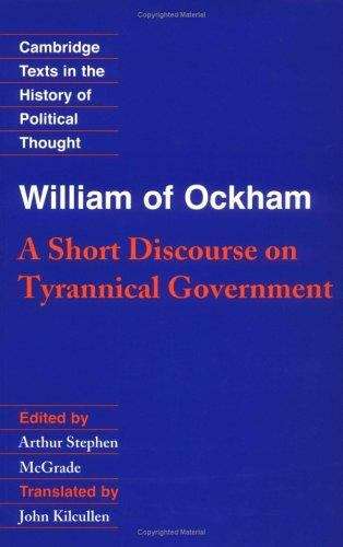 Book cover of William of Ockham: A Short Discourse on the Tyrannical Government