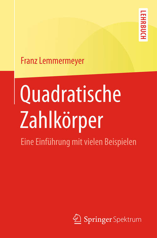 Book cover of Quadratische Zahlkörper