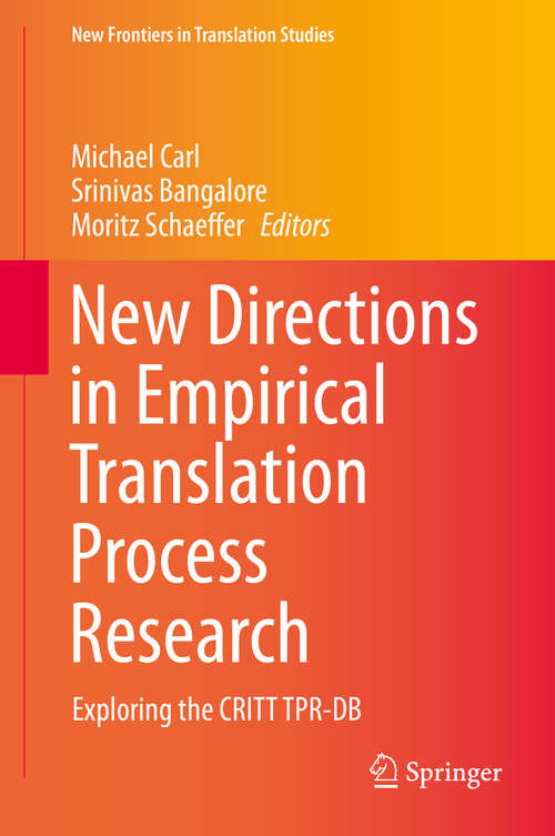 Book cover of New Directions in Empirical Translation Process Research