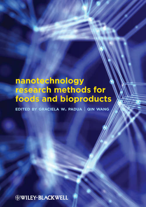 Book cover of Nanotechnology Research Methods for Foods and Bioproducts