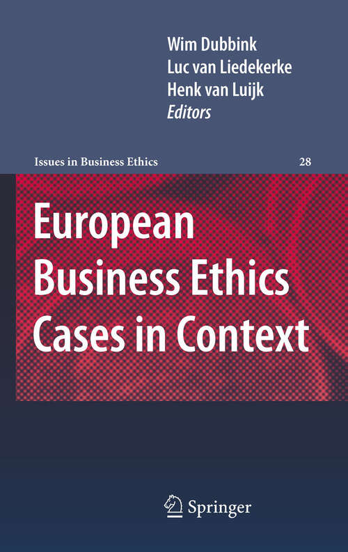 Book cover of European Business Ethics Cases in Context