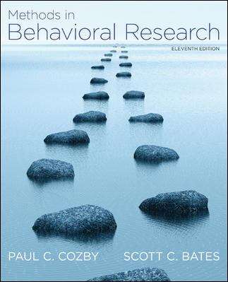Book cover of Methods in Behavioral Research (Eleventh Edition)