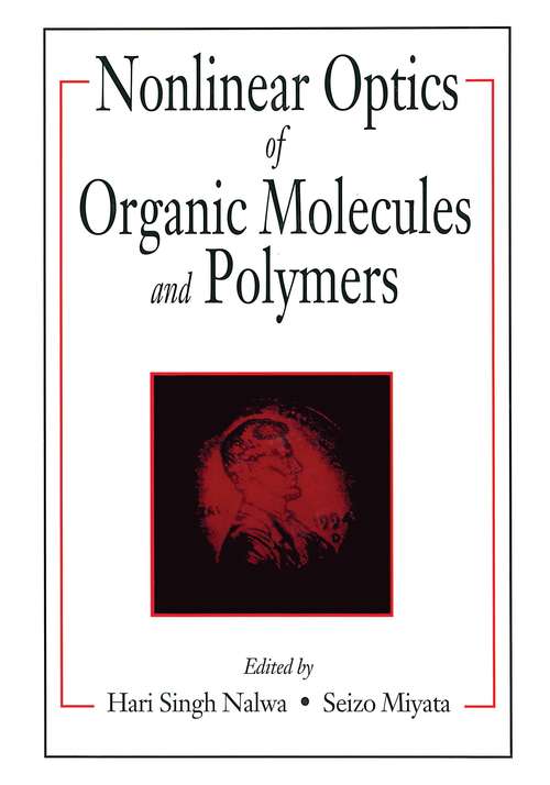 Book cover of Nonlinear Optics of Organic Molecules and Polymers