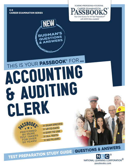 Book cover of Accounting & Auditing Clerk: Passbooks Study Guide (Career Examination Series: C-2009)