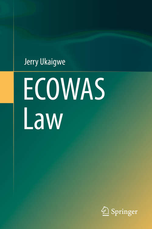 Book cover of ECOWAS Law