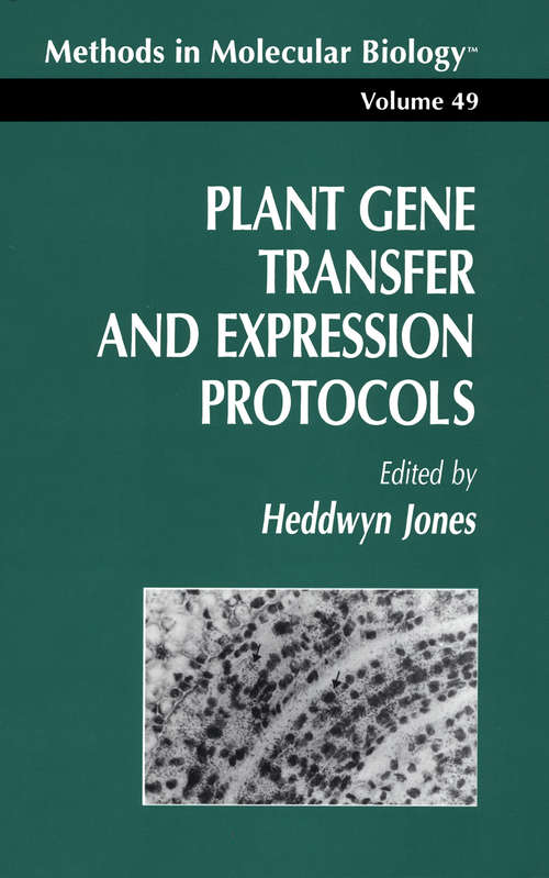 Book cover of Plant Gene Transfer and Expression Protocols