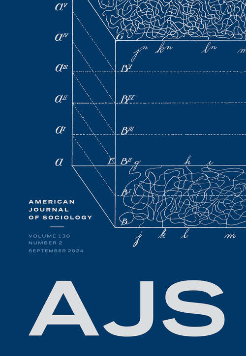 Book cover of American Journal of Sociology, volume 130 number 2 (September 2024)