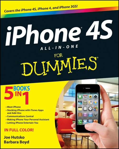 Book cover of iPhone 4S All-in-One For Dummies