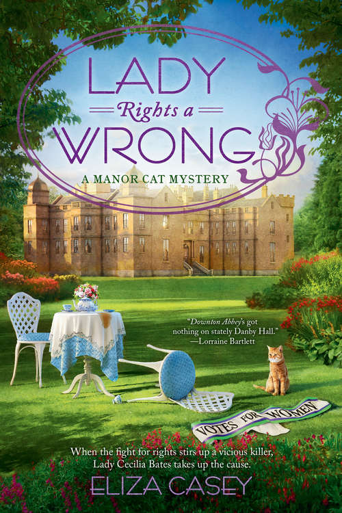 Book cover of Lady Rights a Wrong (Manor Cat Mystery #2)