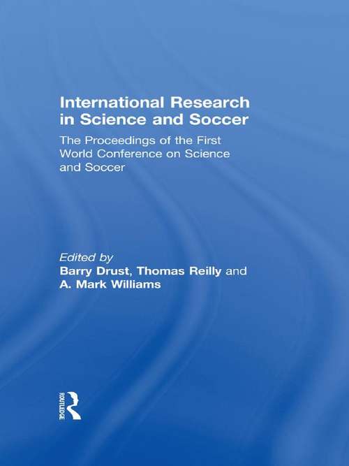 Book cover of International Research in Science and Soccer