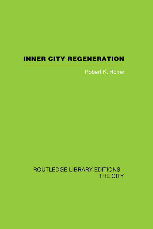 Book cover of Inner City Regeneration