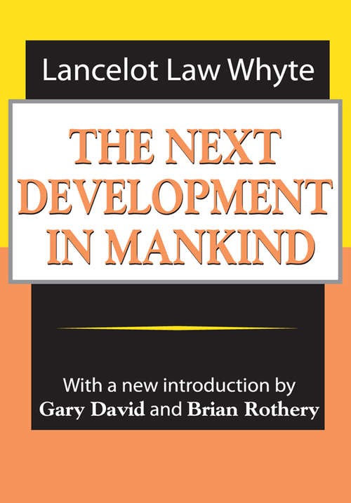 Book cover of The Next Development of Mankind
