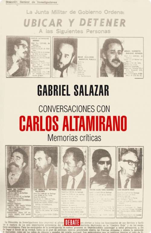Book cover of Conversaciones con Carlos Altamirano: Memorias Críticas