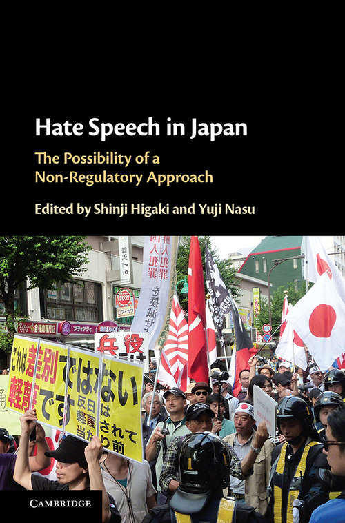 Book cover of Hate Speech in Japan: The Possibility of a Non-Regulatory Approach