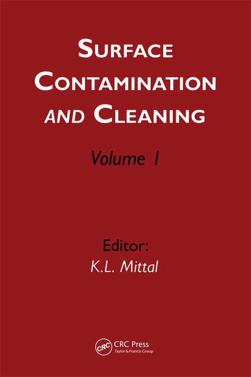 Book cover of Surface Contamination and Cleaning: Volume 1