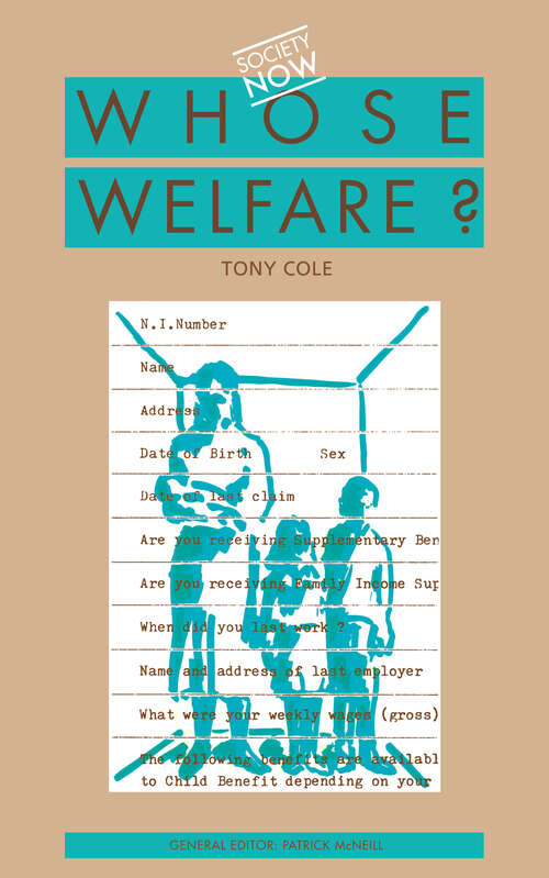 Book cover of Whose Welfare