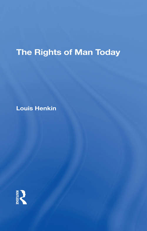 Book cover of The Rights Of Man Today