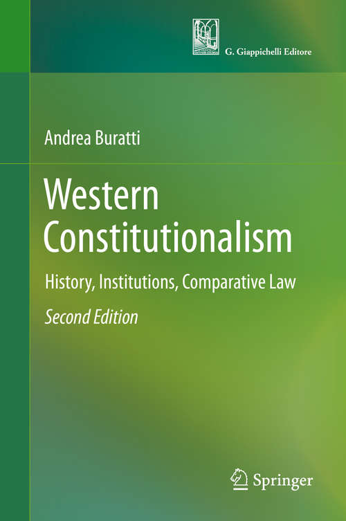 Book cover of Western Constitutionalism: History, Institutions, Comparative Law (Second Edition)