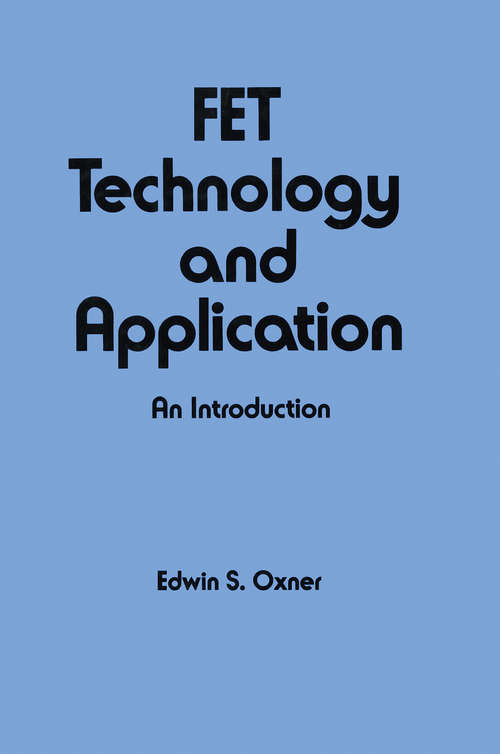 Book cover of Fet Technology and Application