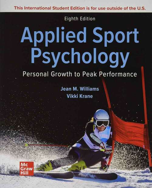 Book cover of Applied Sport Psychology: Personal Growth to Peak Performance