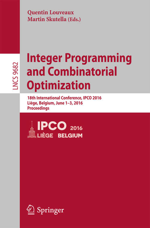 Book cover of Integer Programming and Combinatorial Optimization
