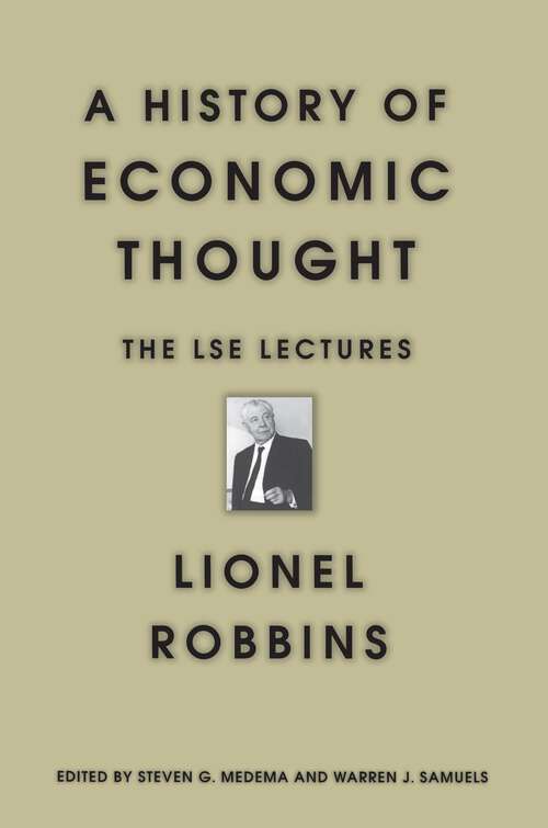 Book cover of A History of Economic Thought: The LSE Lectures (2)