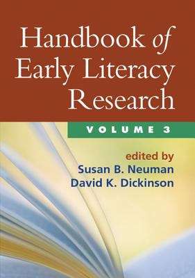 Book cover of Handbook of Early Literacy Research, Volume 3