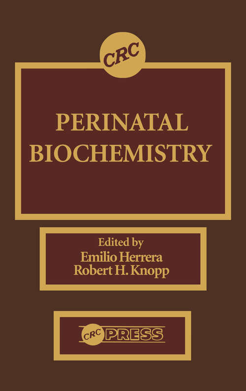 Book cover of Perinatal Biochemistry