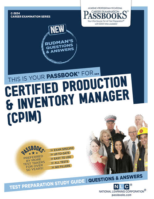 Book cover of Certified Production & Inventory Manager: Passbooks Study Guide (Career Examination Series)