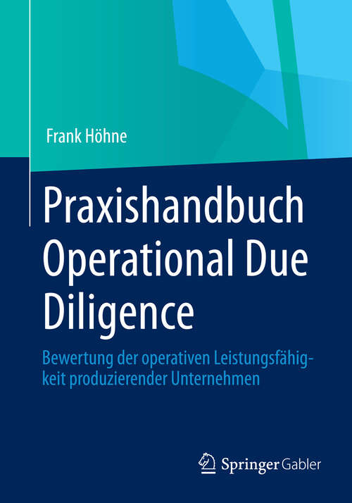 Book cover of Praxishandbuch Operational Due Diligence