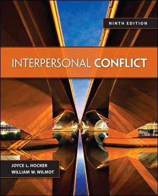 Book cover of Interpersonal Conflict