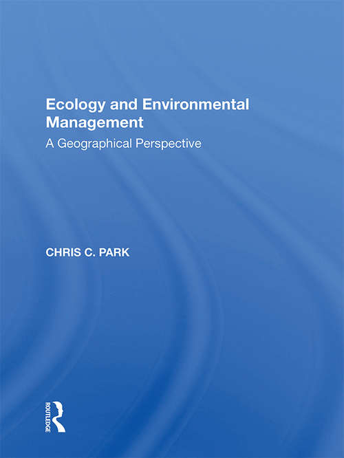 Book cover of Ecology & Environ Mgmt/h