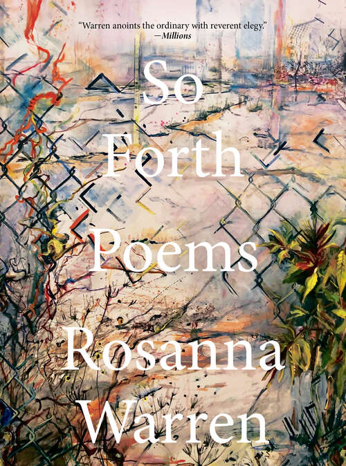 Book cover of So Forth: Poems