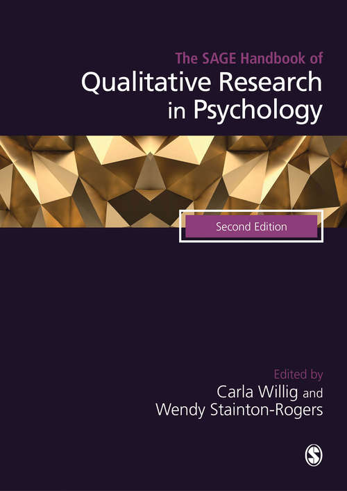 Book cover of The SAGE Handbook of Qualitative Research in Psychology (Second Edition)