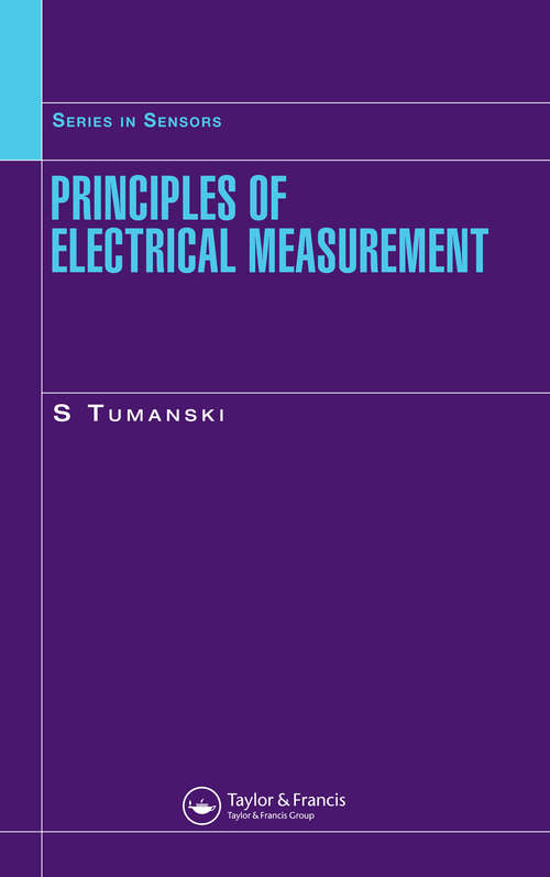 Book cover of Principles of Electrical Measurement