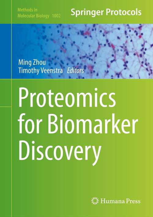 Book cover of Proteomics for Biomarker Discovery