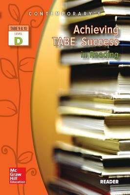 Book cover of Achieving Tabe Success In Reading, Tabe 9 And 10 Level D - Reader
