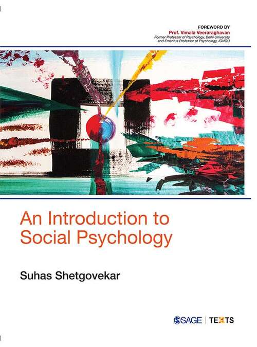 Book cover of An Introduction to Social Psychology