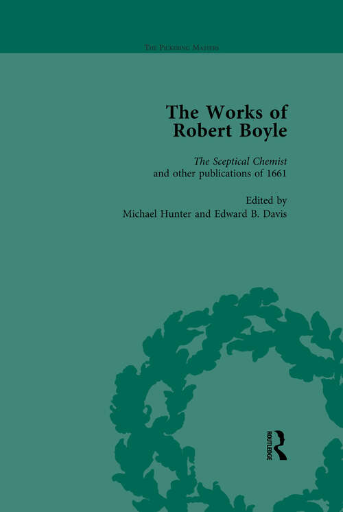 Book cover of The Works of Robert Boyle, Part I Vol 2