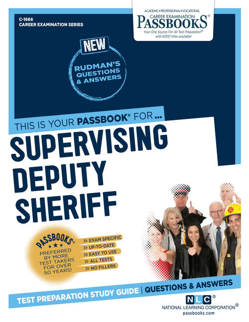 Book cover of Supervising Deputy Sheriff: Passbooks Study Guide (Career Examination Series)