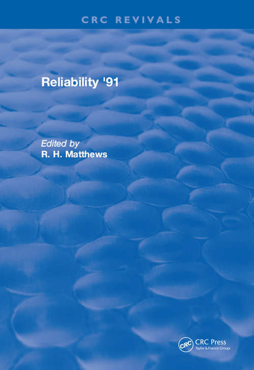 Book cover of Reliability 91