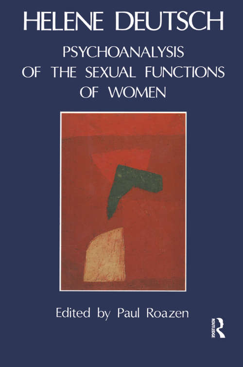 Book cover of The Psychoanalysis of Sexual Functions of Women