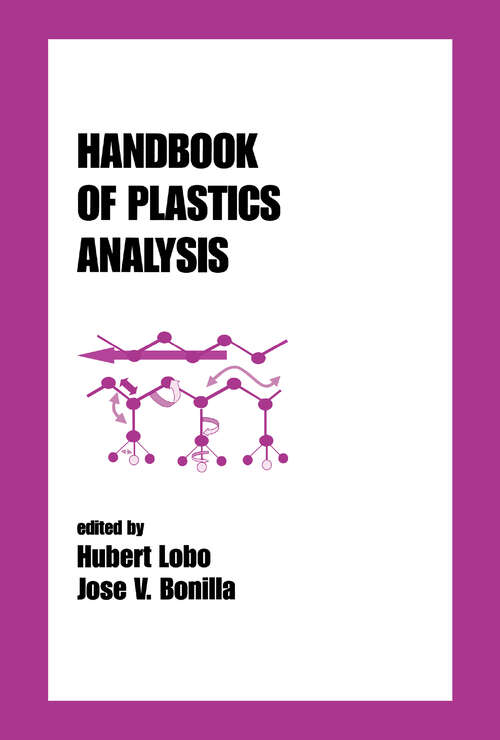 Book cover of Handbook of Plastics Analysis