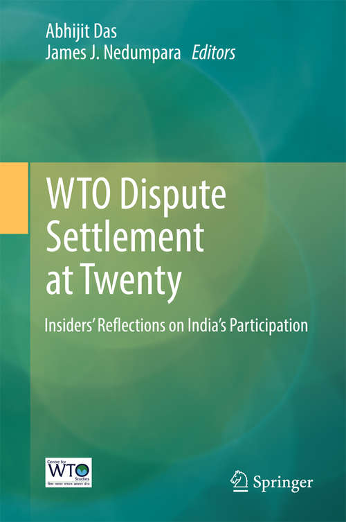 Book cover of WTO Dispute Settlement at Twenty